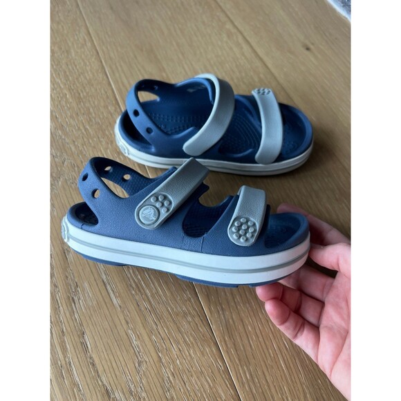 Crocband Cruiser Crocs Sandal Sandals Blue size 9c 9 c - Picture 1 of 8
